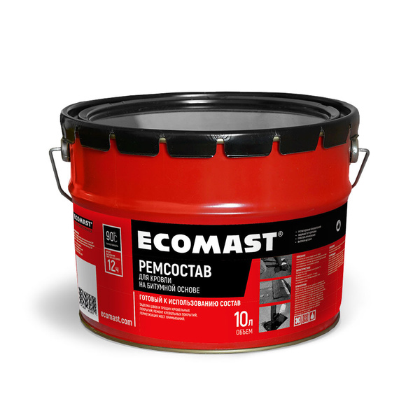 Ремсостав битумный, 10л ECOMAST - купить по доступным ценам в интернет ...