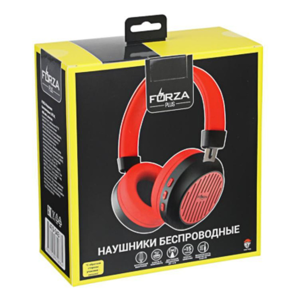 410043 FORZA Наушники беспроводные накладные, 400мАч, BT5.0, пластик ...