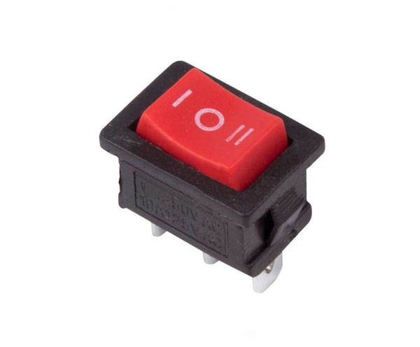 Выключатель MRS-103-B/R, 3 конт, ON-OFF-ON, чёрный/красный купить на ...