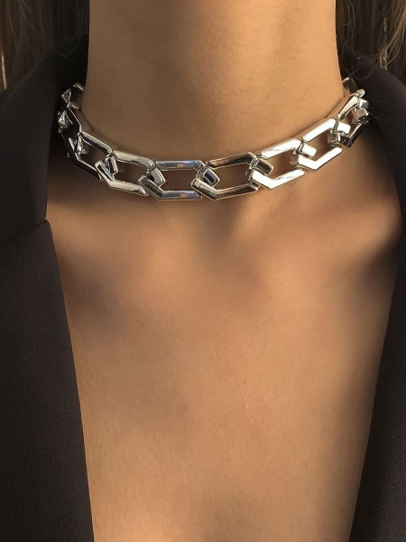Цепочка на шею, чокер женский, колье бижутерия - купить с доставкой по ...