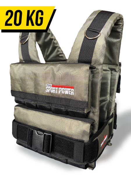 Характеристики PRO SPORT POWER Жилет утяжелитель 20 KG, хаки подробное ...
