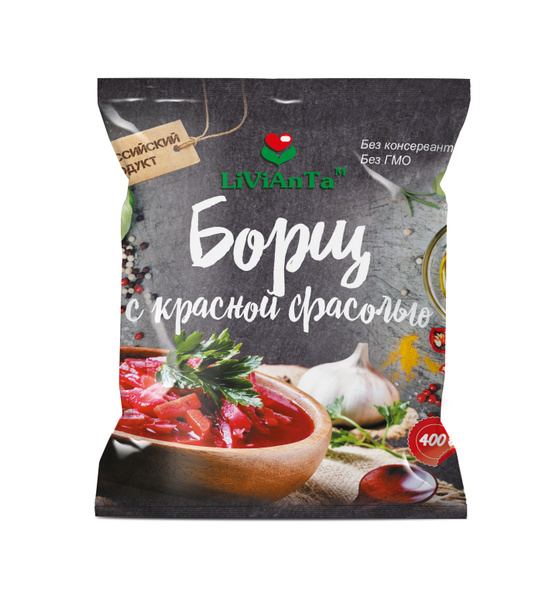 Борщ с красной фасолью LiViAnTa, замороженный, 400 г купить на OZON по ...