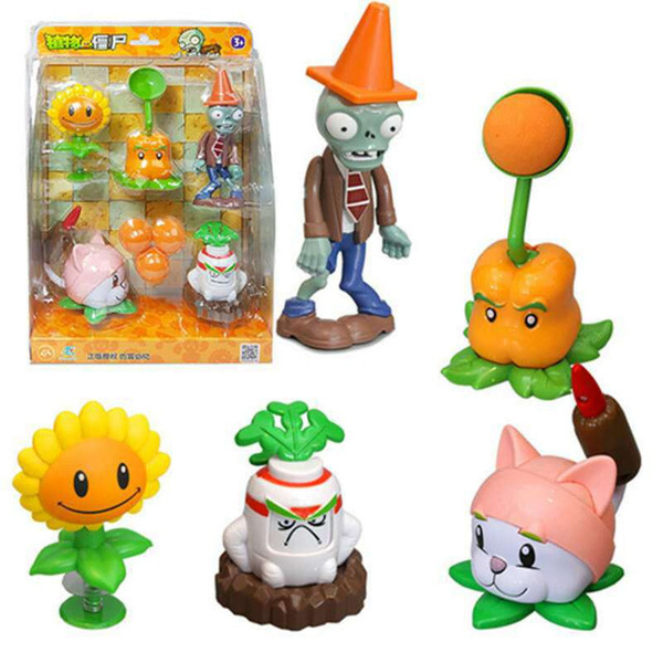 Набор фигурок Plants vs Zombies set K / Растения против зомби (Set. 4 ...