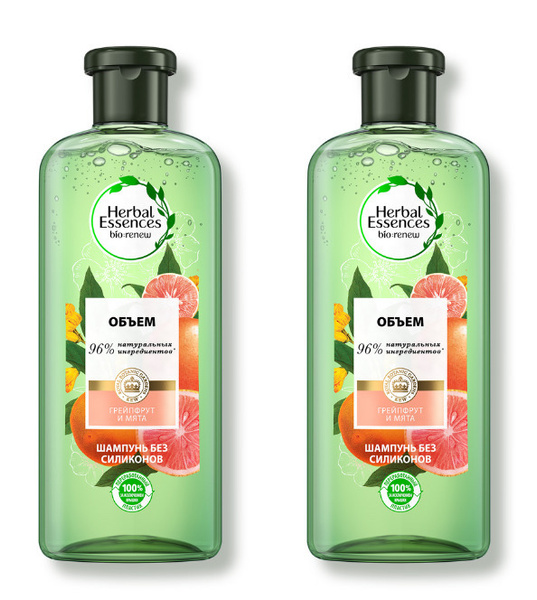 Herbal Essences Шампунь для волос Белый грейпфрут и мята, 400мл, 2шт ...