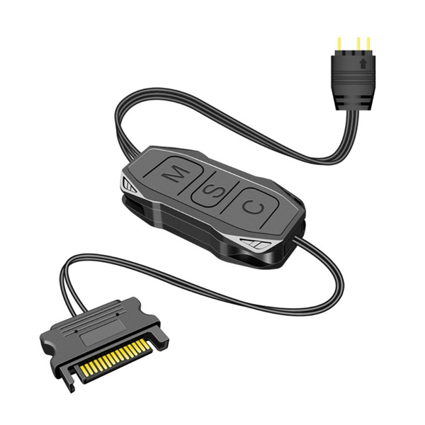 5V 3-Pin к SATA Power Mini RGB Controller: Мини контроллер RGB с ...
