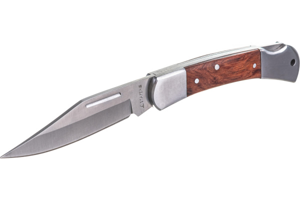 Складной нож STAYER 82 мм, 2,4 мм, ручка с деревянными вставками, 47620 ...