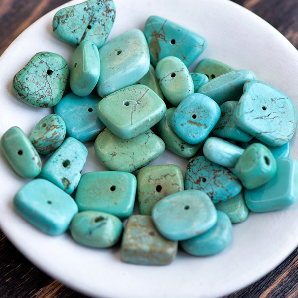 Говлит Осколки 10 г (3-5 шт) / Синтетический камень бирюза, цвет ...