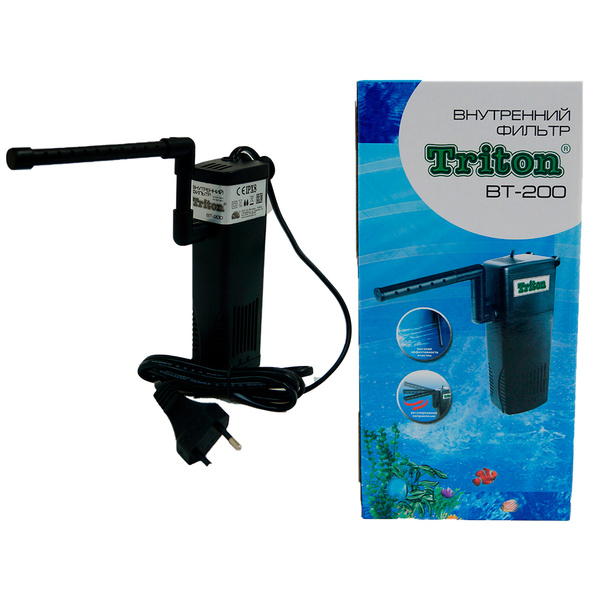 Помпа-фильтр для аквариума 30-60 л Triton BT-200 (200 л/ч, 5 Вт ...