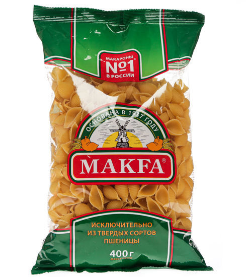Макароны Макфа Ракушки группы А в/с, 400 гр*8шт - купить с доставкой по ...