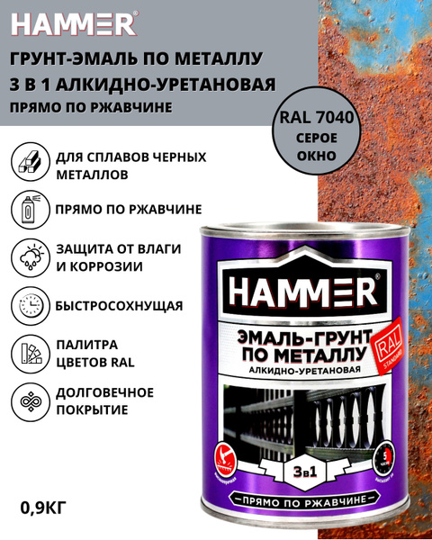 Грунт эмаль hammer. Грунт эмаль hammer
