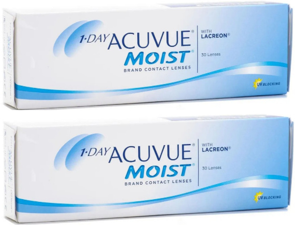 Acuvue контактные линзы 1-Day Acuvue Moist -3, 8.5 (60шт) - купить с ...