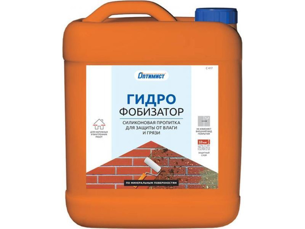 Гидрофобизатор ОПТИМИСТ, С417, защита от влаги и грязи, 5 л - купить по ...