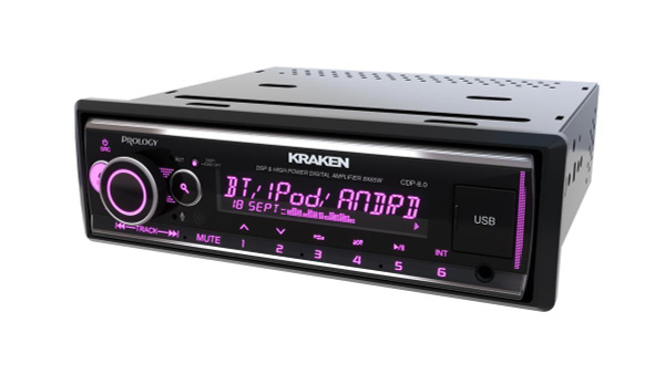 Автомагнитола PROLOGY PRCDP8.0 KRAKEN,1DIN, 8 канальная, BT/FM/USB ...