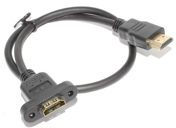 Кабель HDMI Удлинитель (кабель) HDMI "папа" - HDMI "мама", 0.5 м, с ...