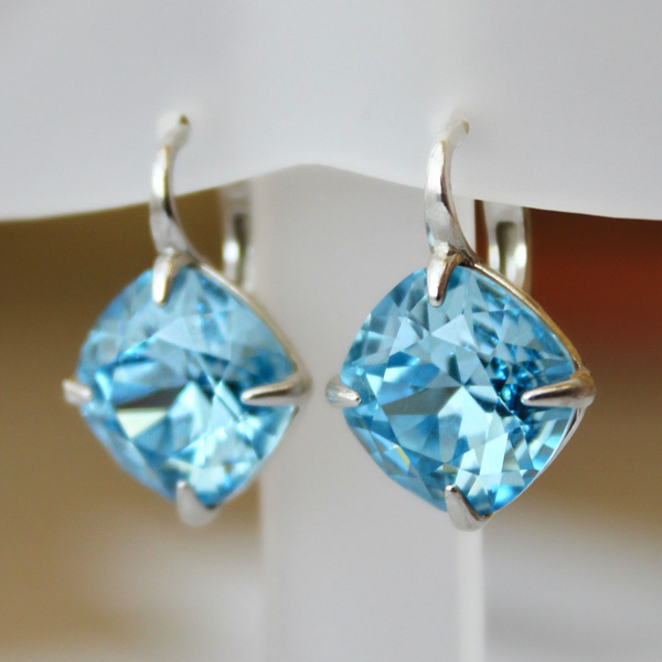 ATLANTA jewelry Серьги Ювелирные серебряные женские с крупными ...