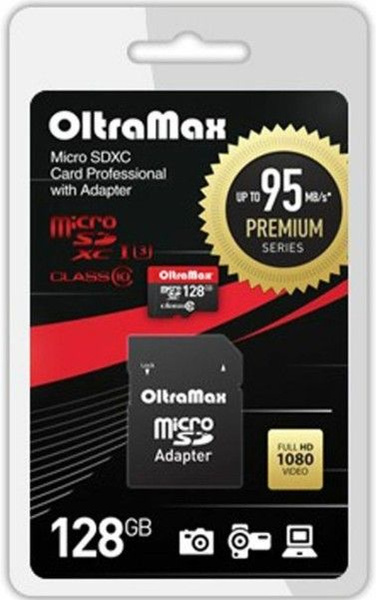 Карта памяти OltraMax 128GB,черный - купить с доставкой по выгодным ...