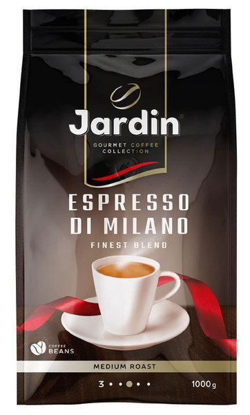Кофе в зернах Jardin Espresso di Milano, арабика, робуста, 1 кг ...