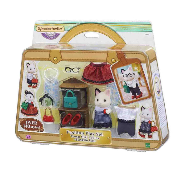 Набор Sylvanian Families 5462 Кошка модница в городе и ее гардероб ...