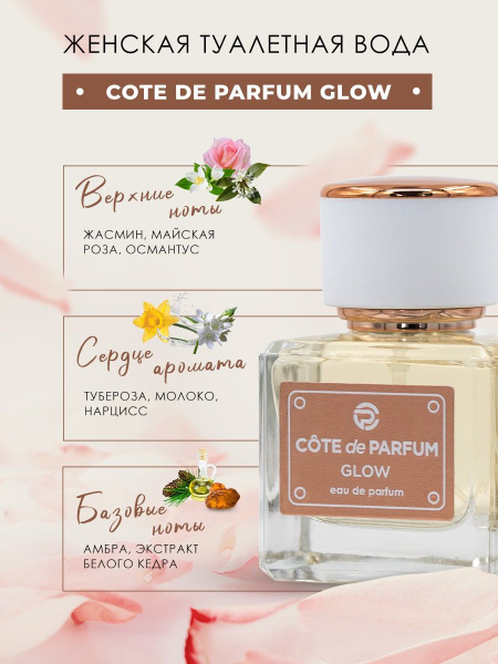 Вода туалетная 55мл для женщин Cote de Parfum Glow купить на OZON по ...