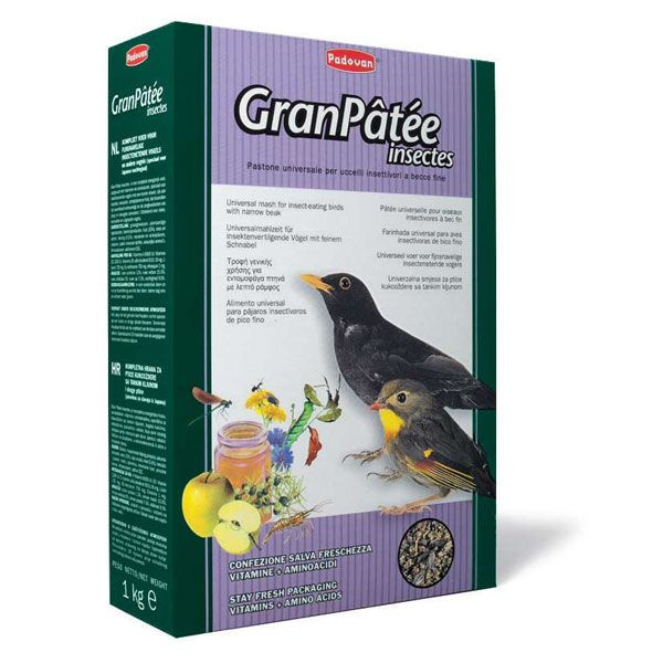 Padovan Gran Patee Insectes корм для насекомоядных птиц с насекомыми 1 ...