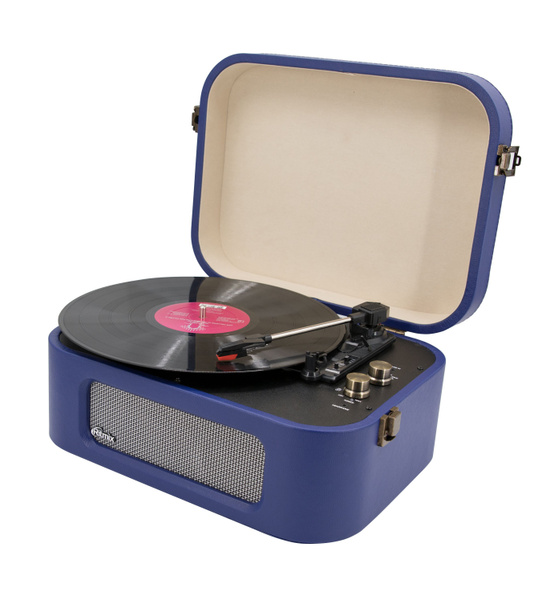 Виниловый проигрыватель Ritmix LP-190B, синий по низкой цене с ...
