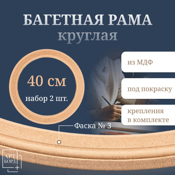 Багет для картины 40 см, 2 шт, с фурнитурой из МДФ - №3 - купить с ...
