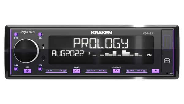 Автомагнитола PROLOGY CDP-8.1 KRAKEN, 1DIN, 8 канальная, BT/FM/USB ...