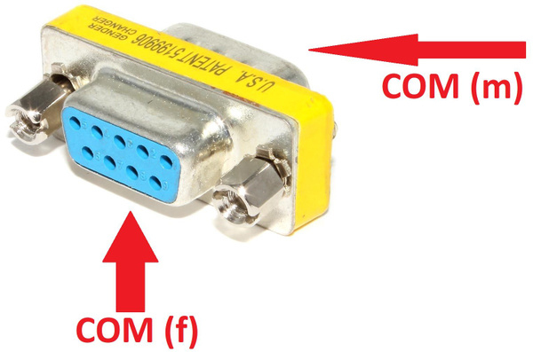 Кабель RS-232, RS-485 Переходник разъёма COM - COM (db9, RS232, мама ...