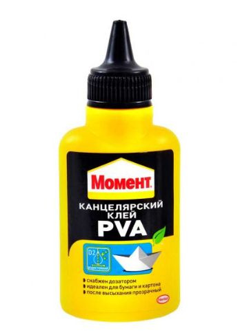 Клей канцелярский водно-дисперсионный Момент ПВА 50 г. - купить с ...