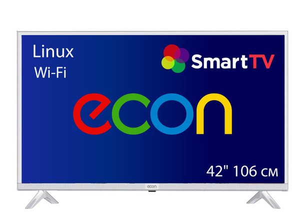 Купить телевизор ECON SMART TV облачный с Wi-Fi, Linux, LED 42" (106 см ...