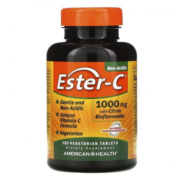Ester-C пищевая добавка American Health, витамин С, аскорбат кальция, с ...