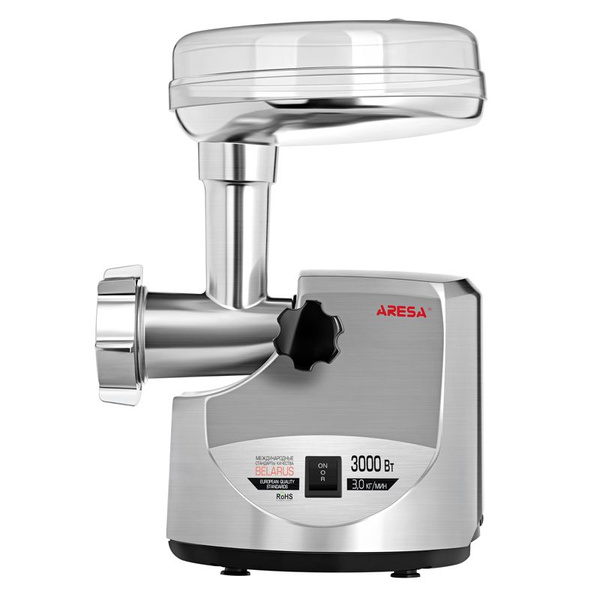 Купить мясорубку ARESA AR-2105, 3000 Вт, защита двигателя от перегрузки ...