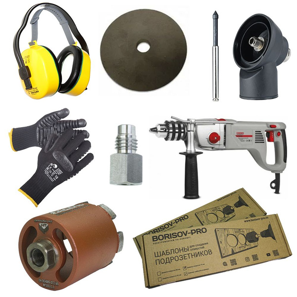 Комплект оборудования для электриков на базе дрели Crown CT10120 №4 ...