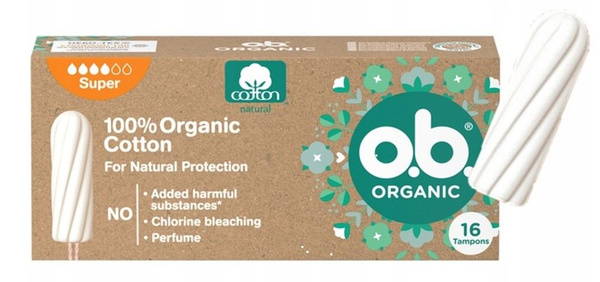 O.B. Organic Тампоны женские гигиенические ОБИ Органик Super из ...