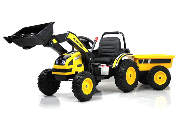 RiverToys Детский электромобиль трактор-погрузчик с прицепом HL395 ...