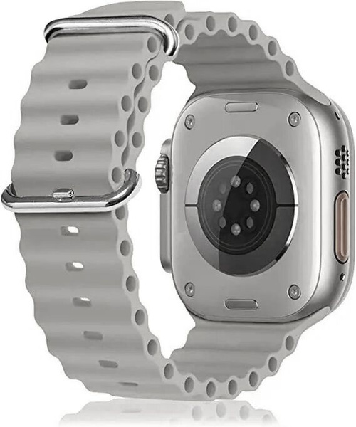 Силиконовый ремешок для часов apple watch 42mm 44mm 45mm 49mm SE Ultra ...