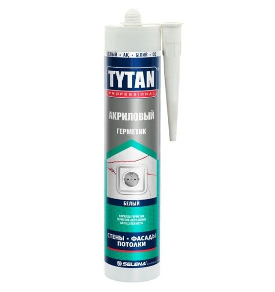 Акриловый Герметик Tytan Professional, Для ПВХ, белый - купить по ...