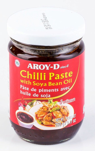 Паста Чили с соевым маслом (Chilli Paste with Soya Bean Oil), Aroy-D ...