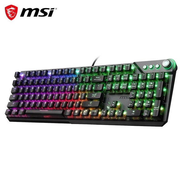 MSI Игровая клавиатура проводная MSI GK71, (SNK red), Английская ...