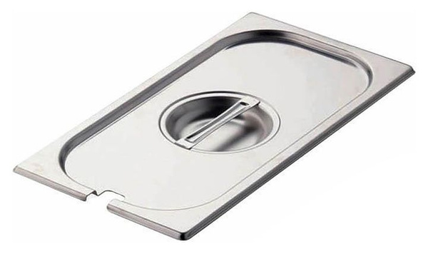 Крышка к гастроемкости 1/6 GASTROMIX с отверстием для ложки, 176x162х20 ...