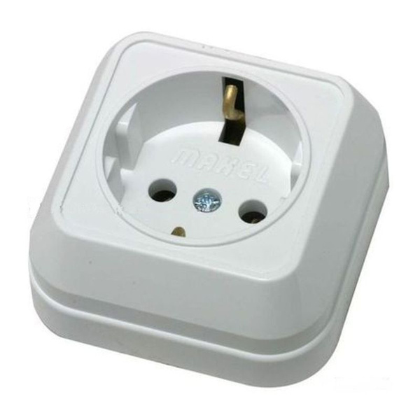 Розетка одинарная с заземлением - купить по низкой цене в интернет ...