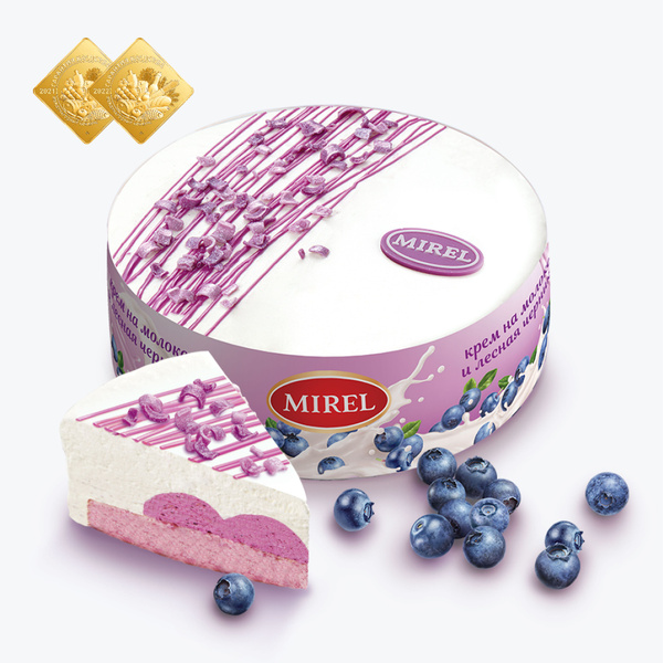 Торт "Черничное молоко" Mirel, 750 г - купить с доставкой по выгодным ...