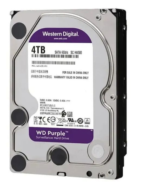 4 ТБ Внутренний жесткий диск Western Digital WD40PURX (WD40PURX ...