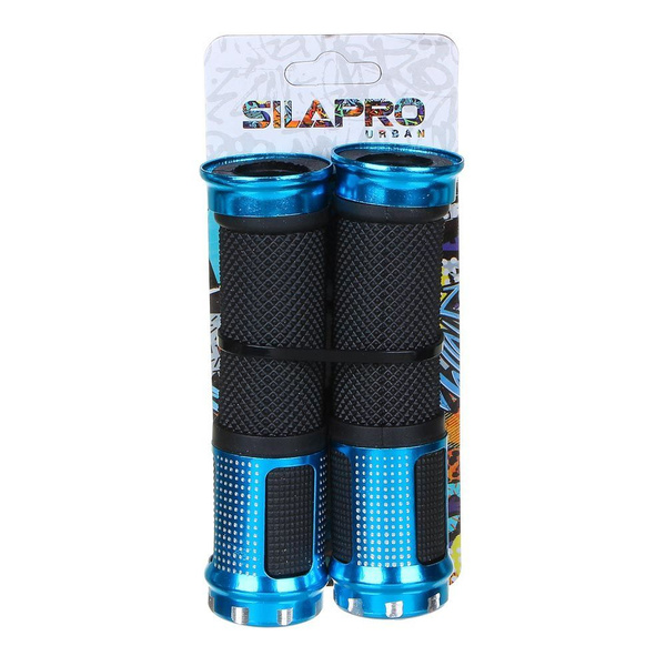 SILAPRO Грипсы велосипедные 2 штуки, 13см, алюминий, резина - купить с ...