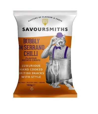 Чипсы Savoursmiths со вкусом игристого вина и острым перцем, 150г, 3 шт ...