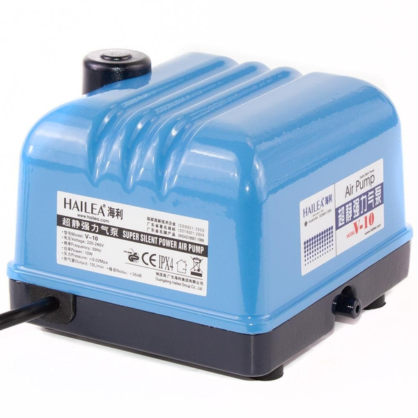 Диафрагменный компрессор Hailea V-10, 10 Вт, 10 л/мин - купить с ...