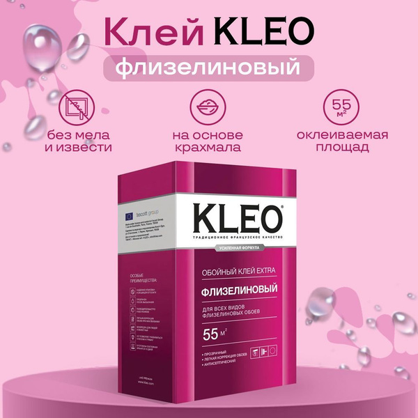 Клей для обоев Kleo клео_Прозрачный, 380 г. - купить по доступной цене ...