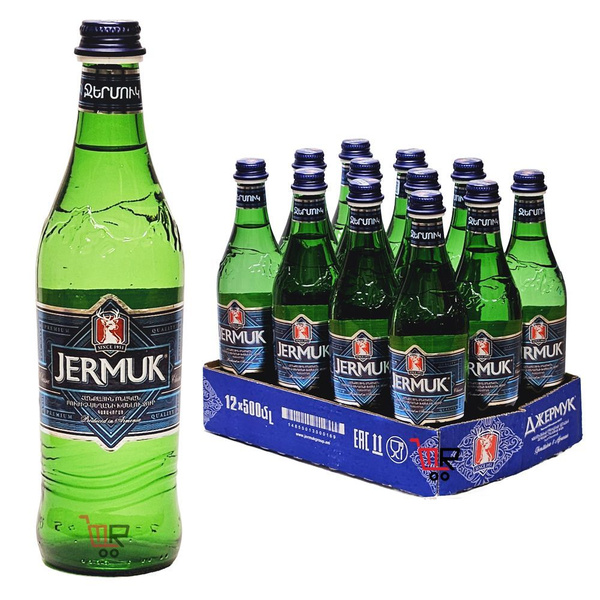 Минеральная вода Джермук "Jermuk" среднегазированная 0,5л., 12шт ...