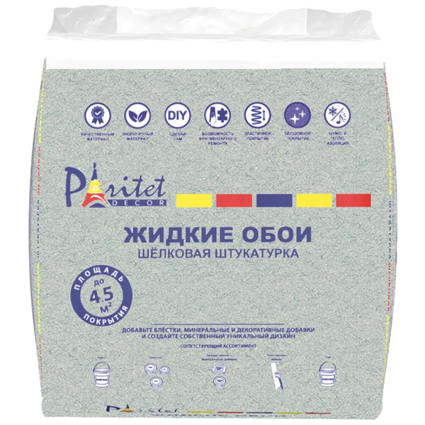 PARITET Жидкие обои, 0.591 кг, серо-голубой купить на OZON по низкой ...