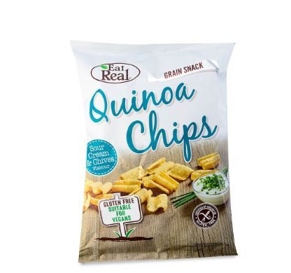Чипсы из киноа Eat Real со вкусом сметаны и зеленого лука 80г ...
